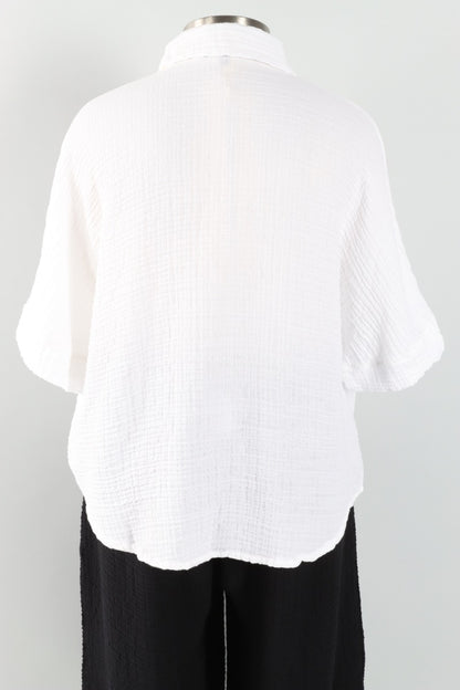 Prince Shirt Plus - White Gauze 