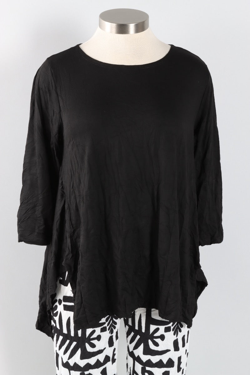 Juliette Top - Black Crinkle