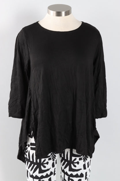 Juliette Top - Black Crinkle