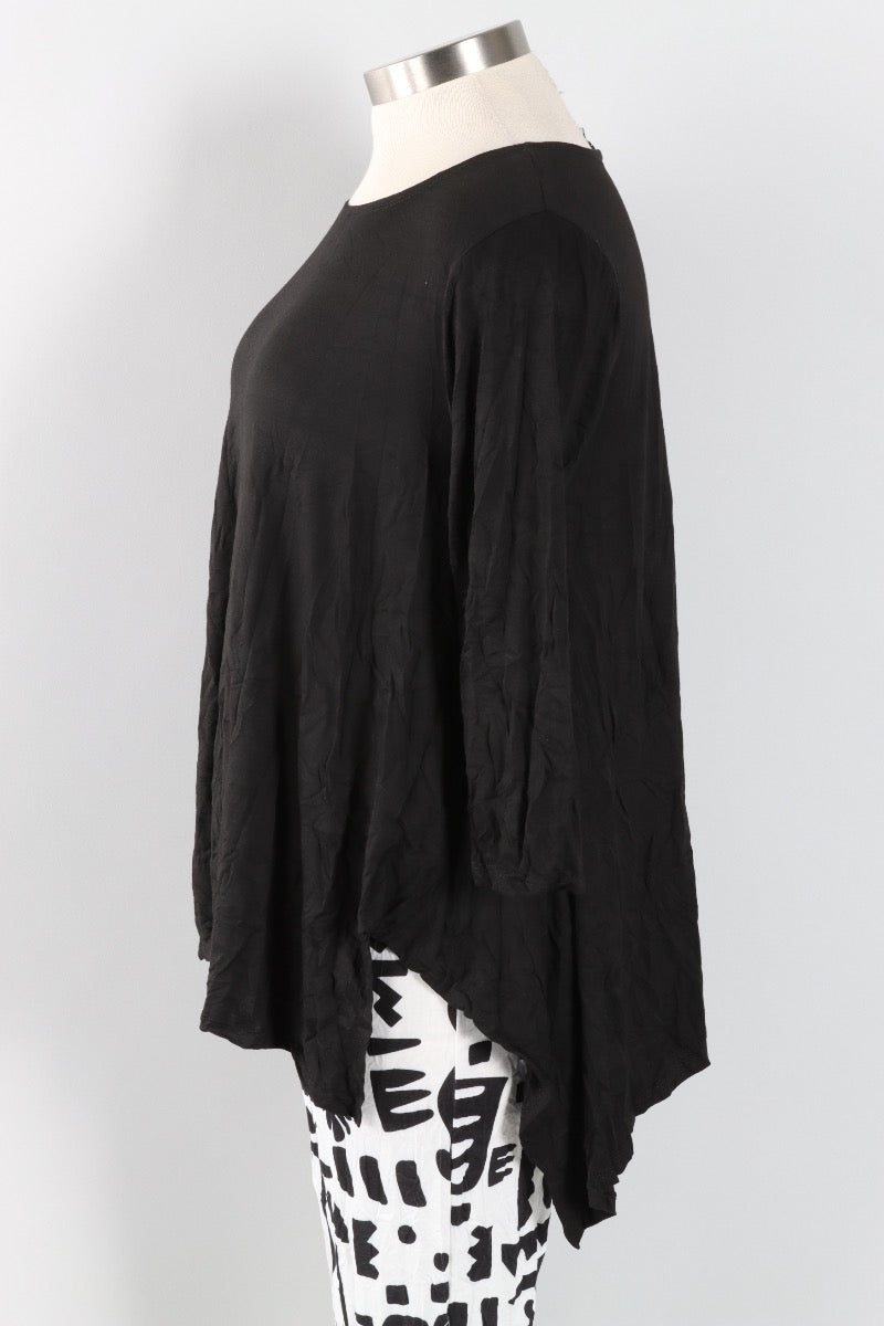 Juliette Top - Black Crinkle