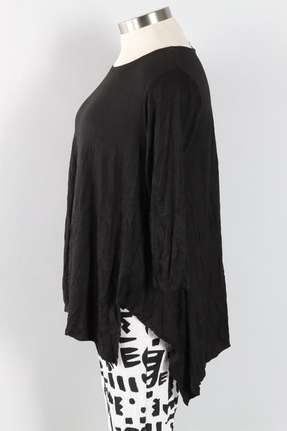 Juliette Top - Black Crinkle