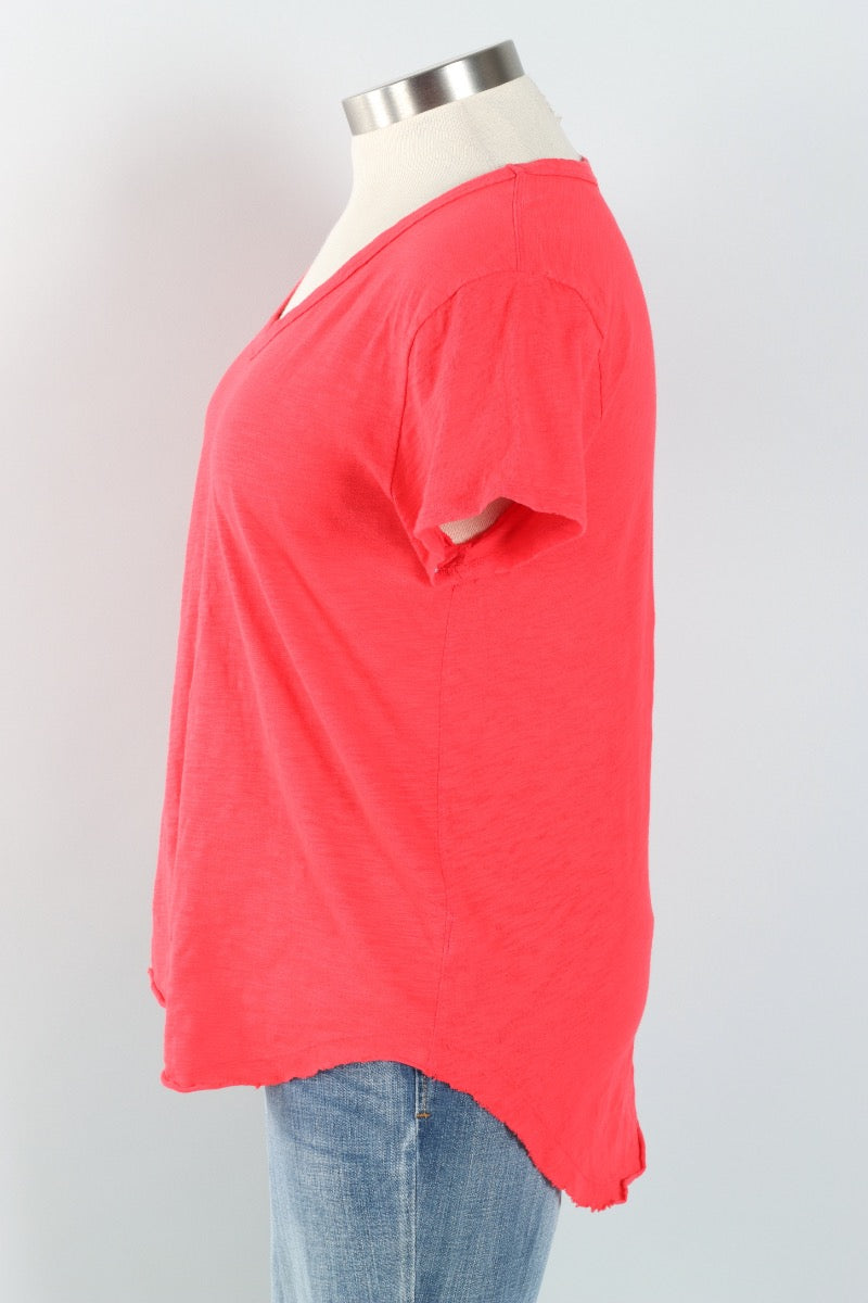 V-Neck Tee - Fiery Glow