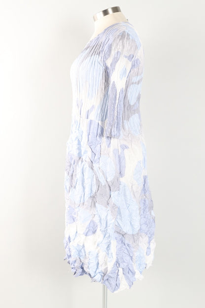 3/4 Sleeve Smash Pocket Dress - Lyric Blues