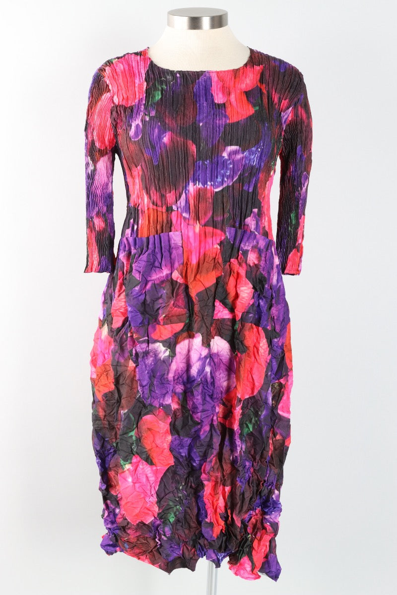 3/4 Sleeve Smash Pocket Dress - Sweet Pea