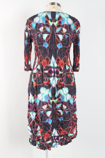 3/4 Sleeve Smash Pocket Dress - Kaleidoscope