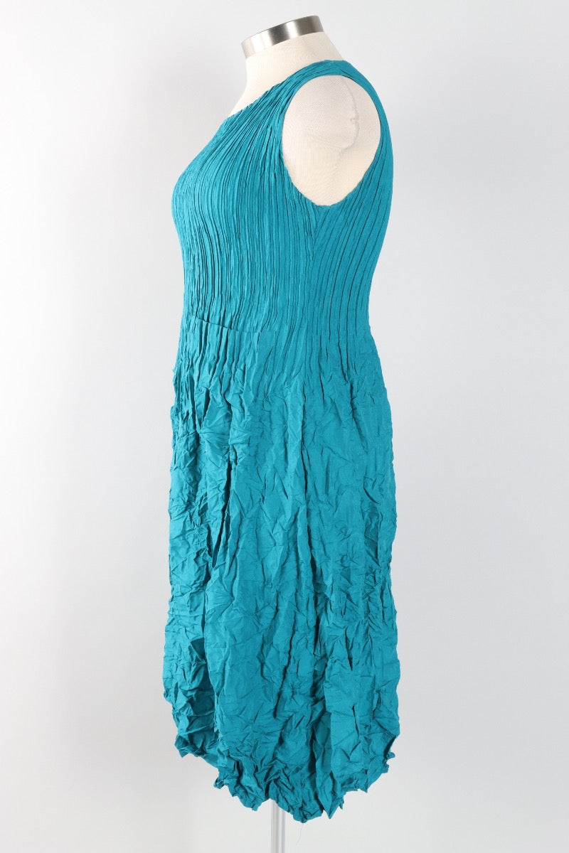 Smash Pocket Dress - Peacock
