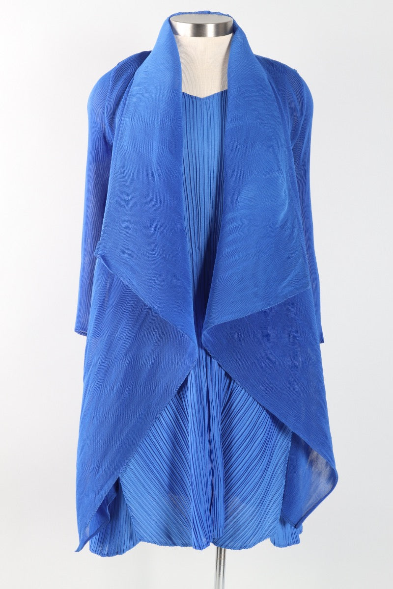 Short Collare Coat - Royal Blue