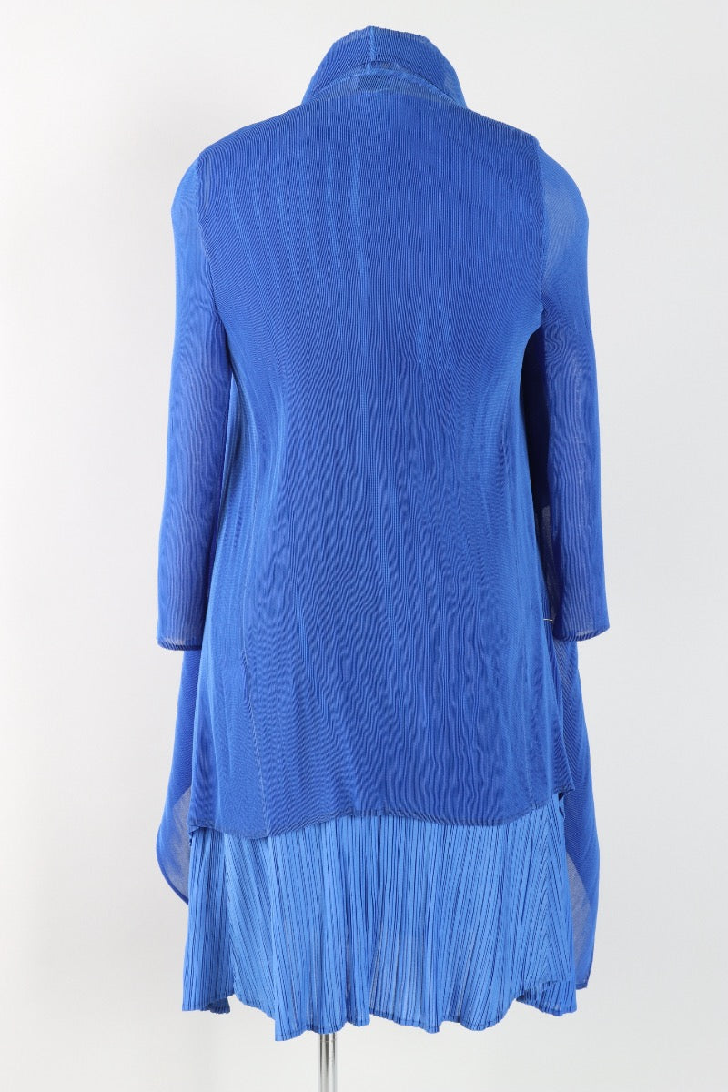 Short Collare Coat - Royal Blue