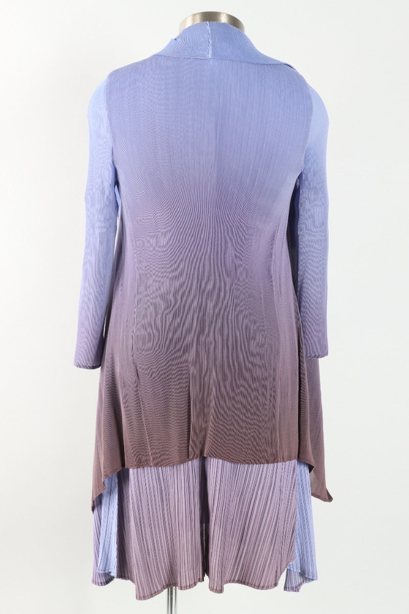Short Collare Coat - Grapemist to Stone