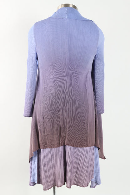 Short Collare Coat - Grapemist to Stone
