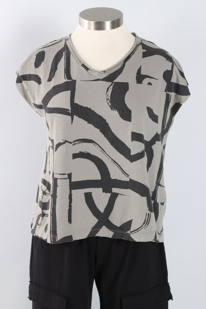V-Neck Top - Moss