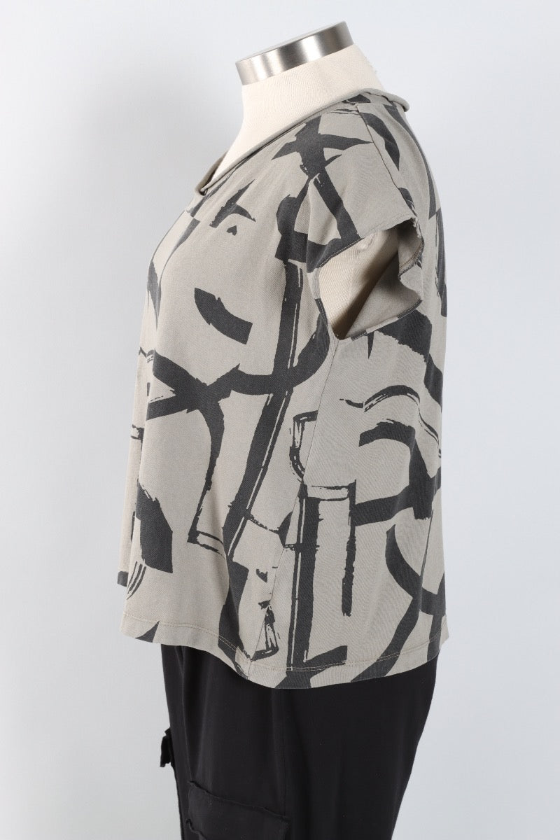V-Neck Top - Moss