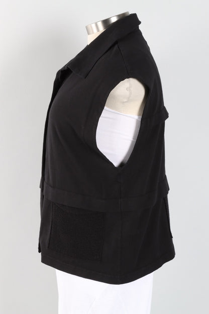 Mesh Pocket Vest - Black
