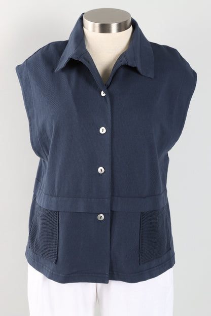 Mesh Pocket Vest - Ink