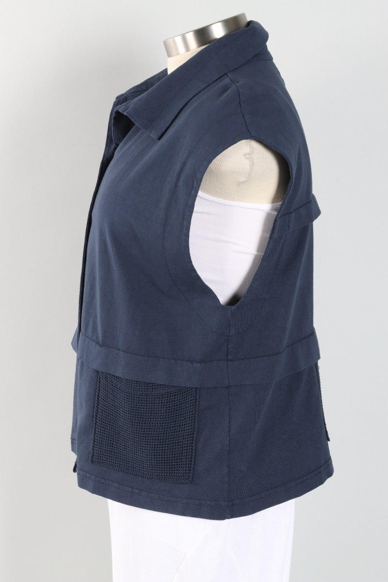 Mesh Pocket Vest - Ink