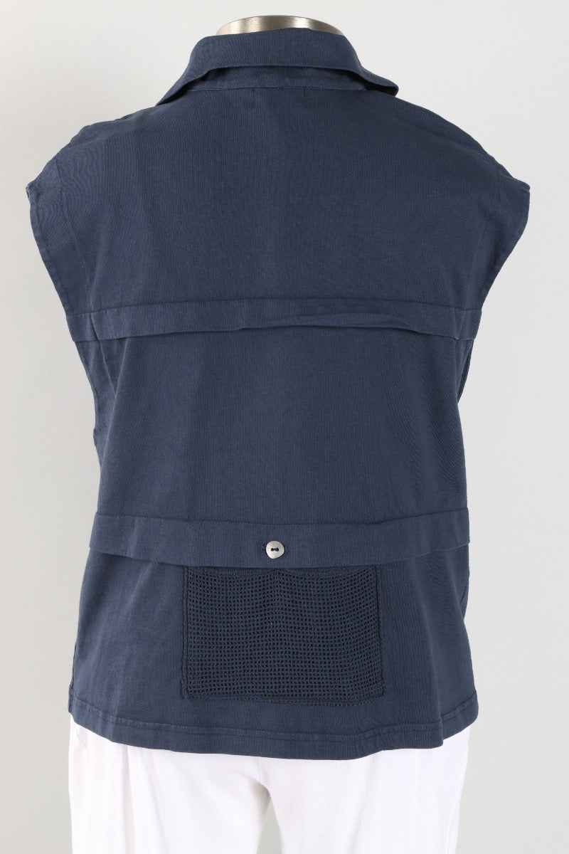 Mesh Pocket Vest - Ink