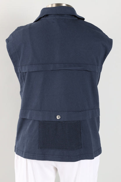 Mesh Pocket Vest - Ink