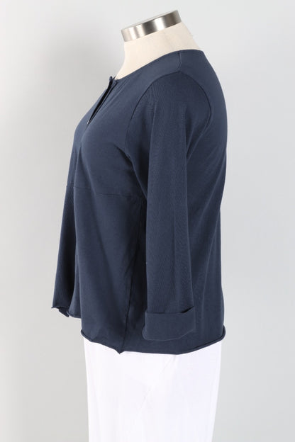 Double Button Top - Ink