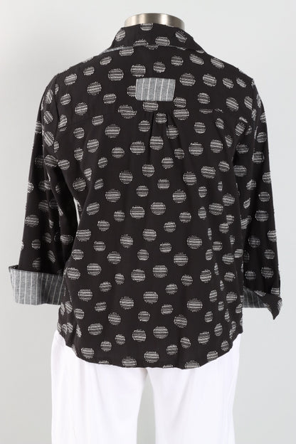 Jacquard Dot Shirt - Black