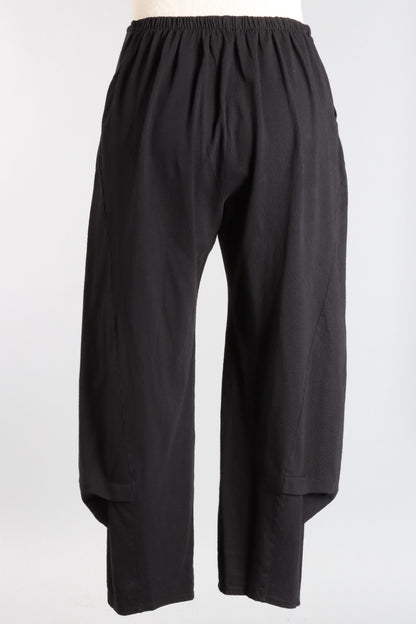 Barrel Crop Pant - Black