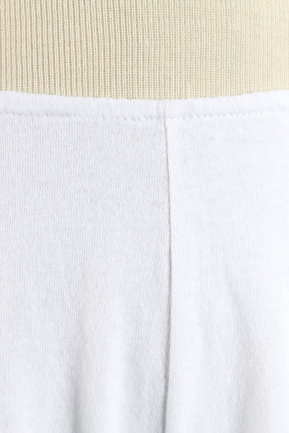 Barrel Crop Pant - White
