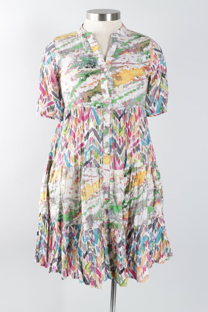 July Dress - Mixed Print