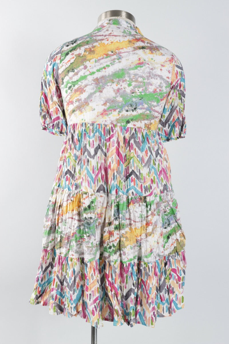 July Dress - Mixed Print