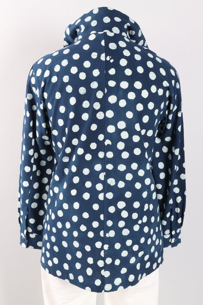 Hi Collar Big Shirt Plus - Caspian Effervescence