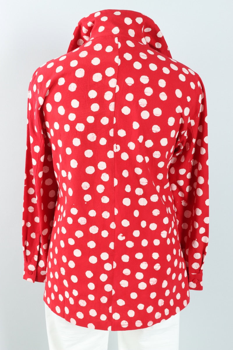 Hi Collar Big Shirt Plus - Milan Effervescence
