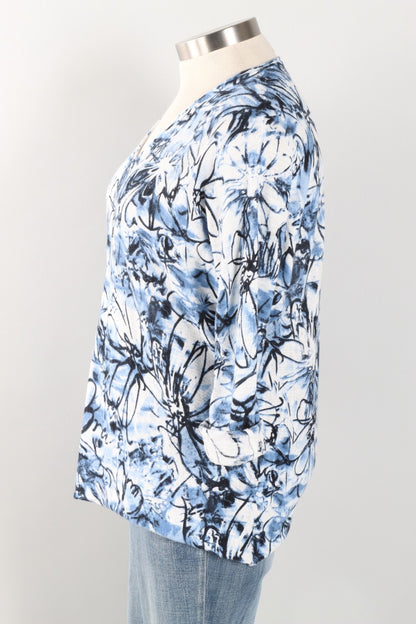V Neck Sweater - Blue