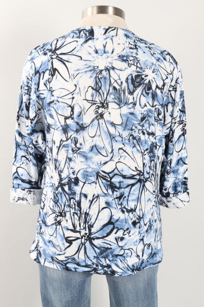V Neck Sweater - Blue
