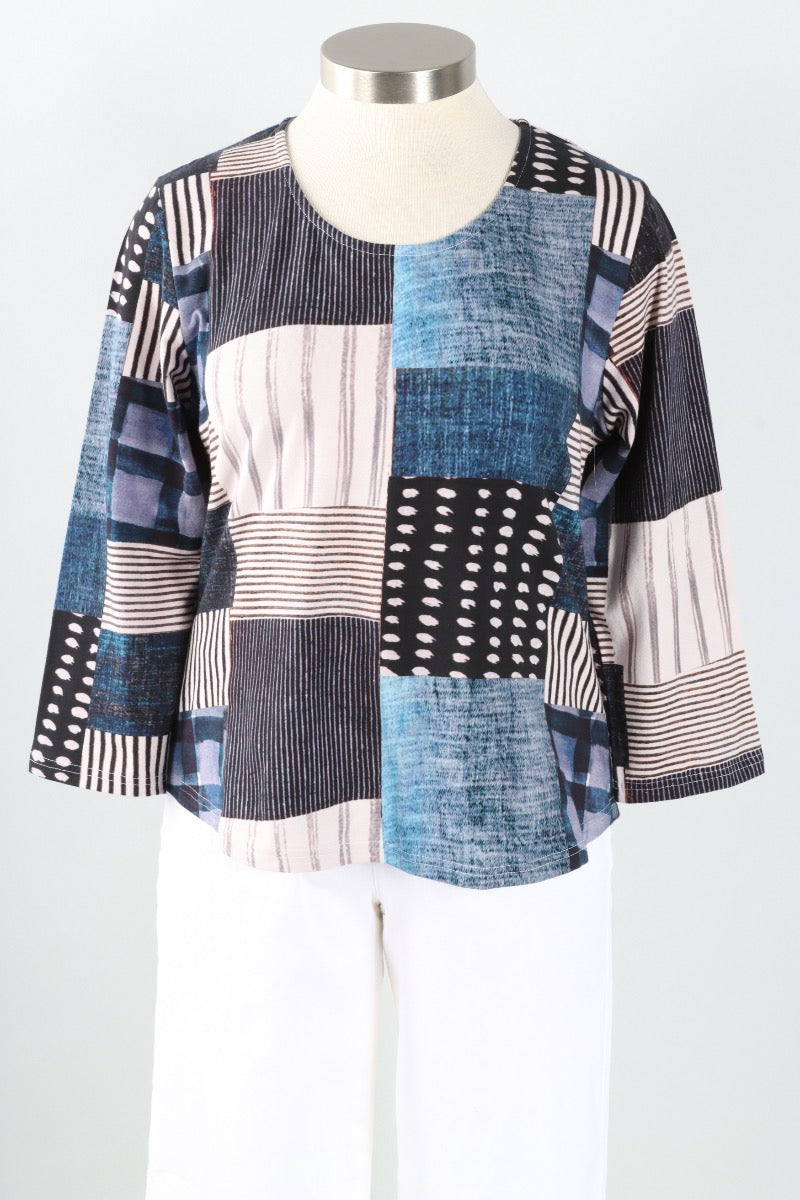 Juliette Top Plus - Navy
