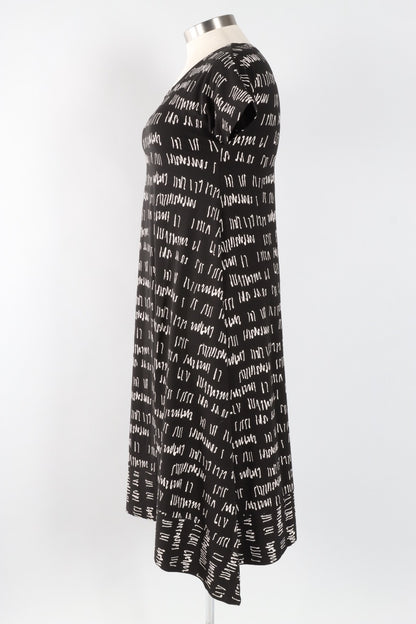 Ayla Dress - Black Script Print