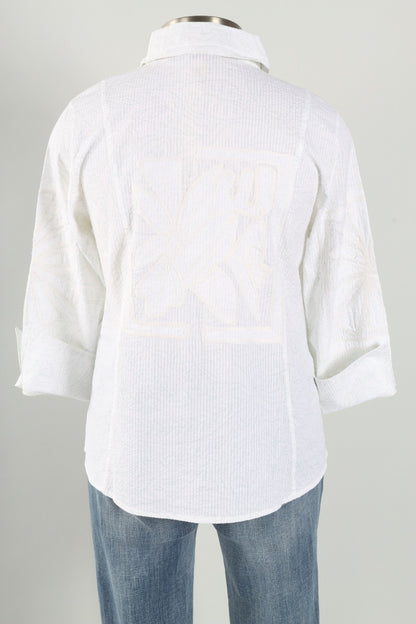 Willow Applique Shirt - Snow