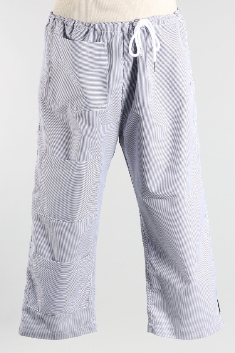 Farrah Pant - Navy Pinstripe