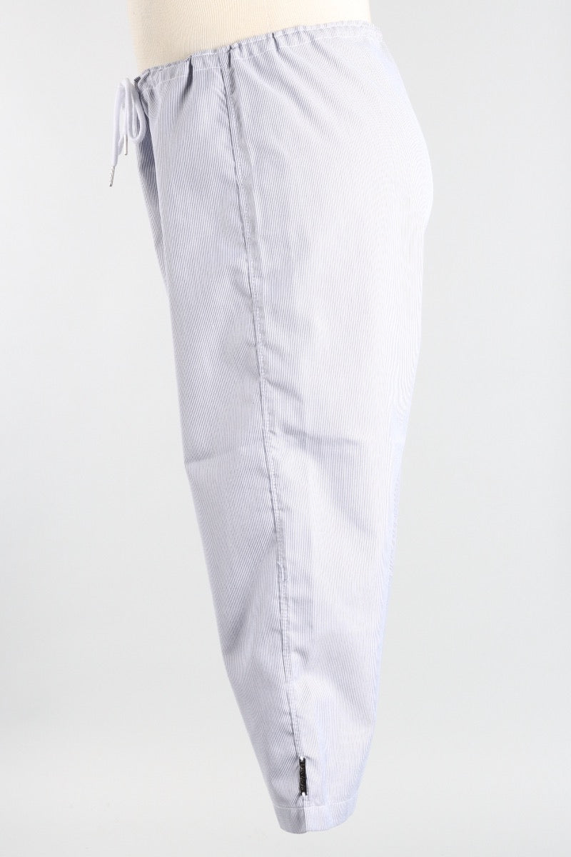 Farrah Pant - Navy Pinstripe