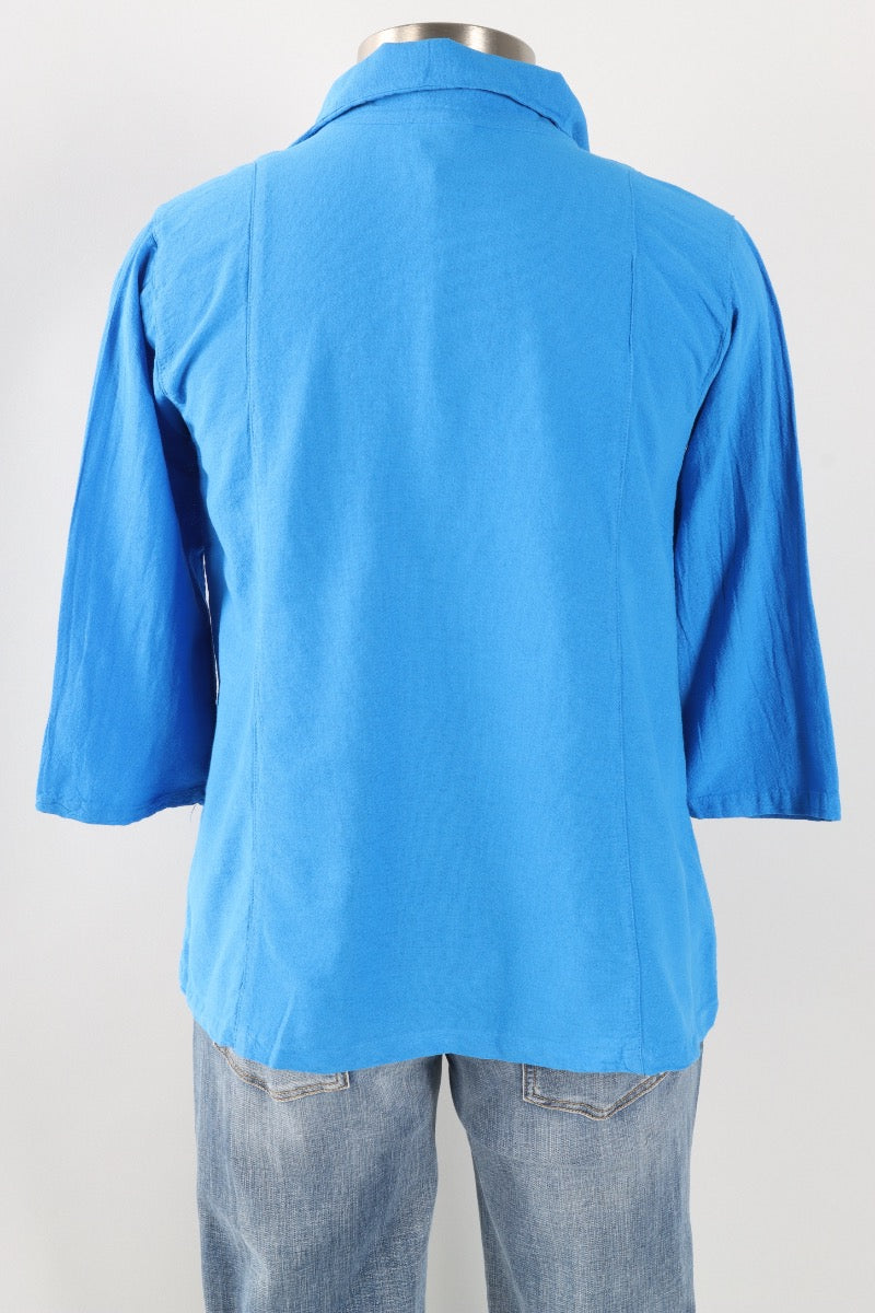 Novelty Button Top Plus - Catalina