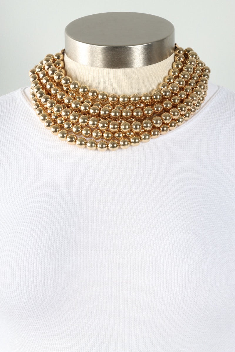 Bib Necklace - Gold