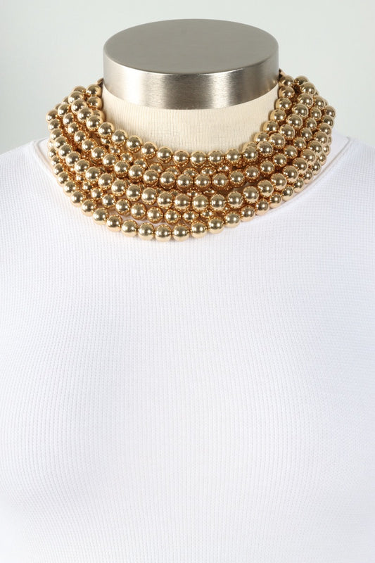 Bib Necklace - Gold
