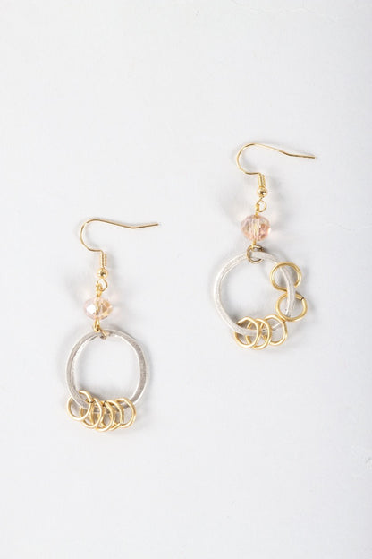 Hoop Rings Earring - Silver & Gold