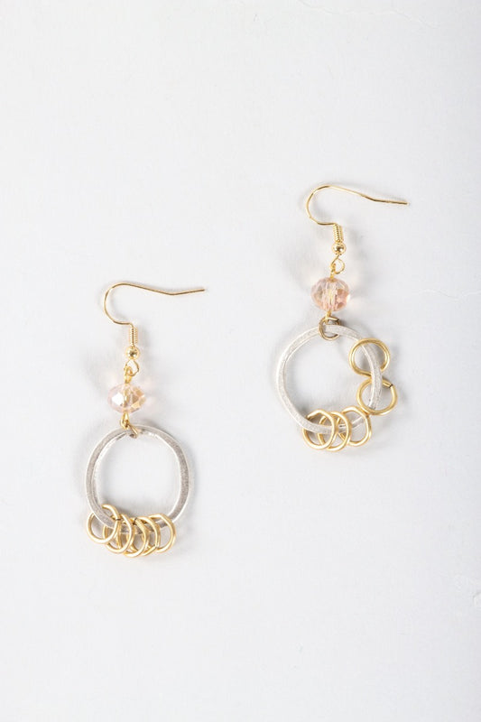Hoop Rings Earring - Silver & Gold