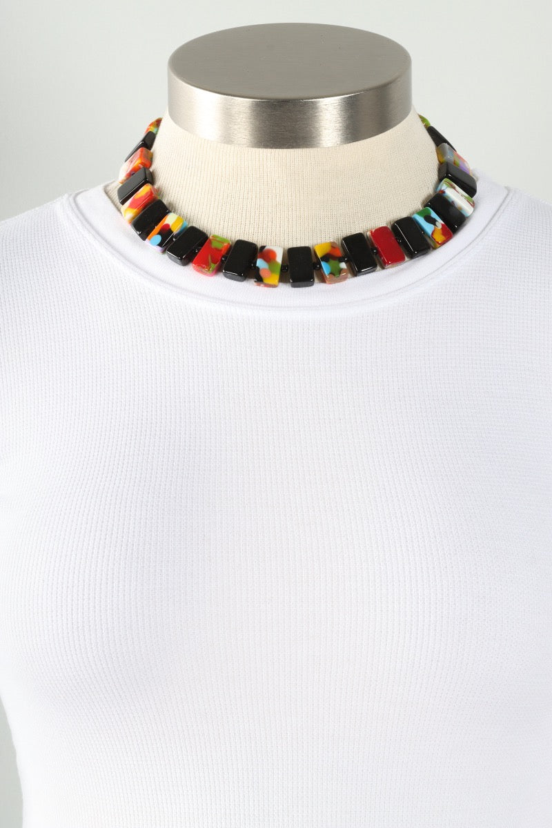 Resin Choker - Black & Verano Mix