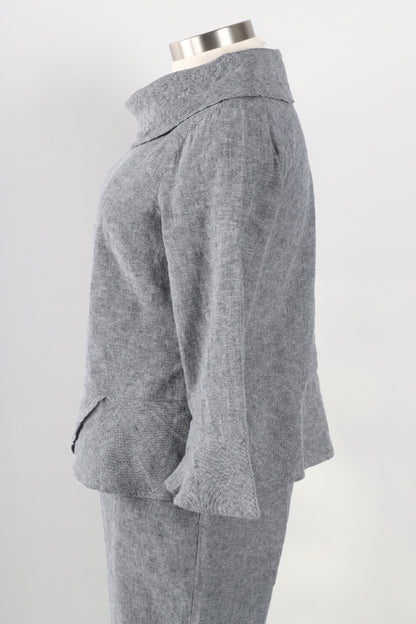 Overlay Flounce Top - Black