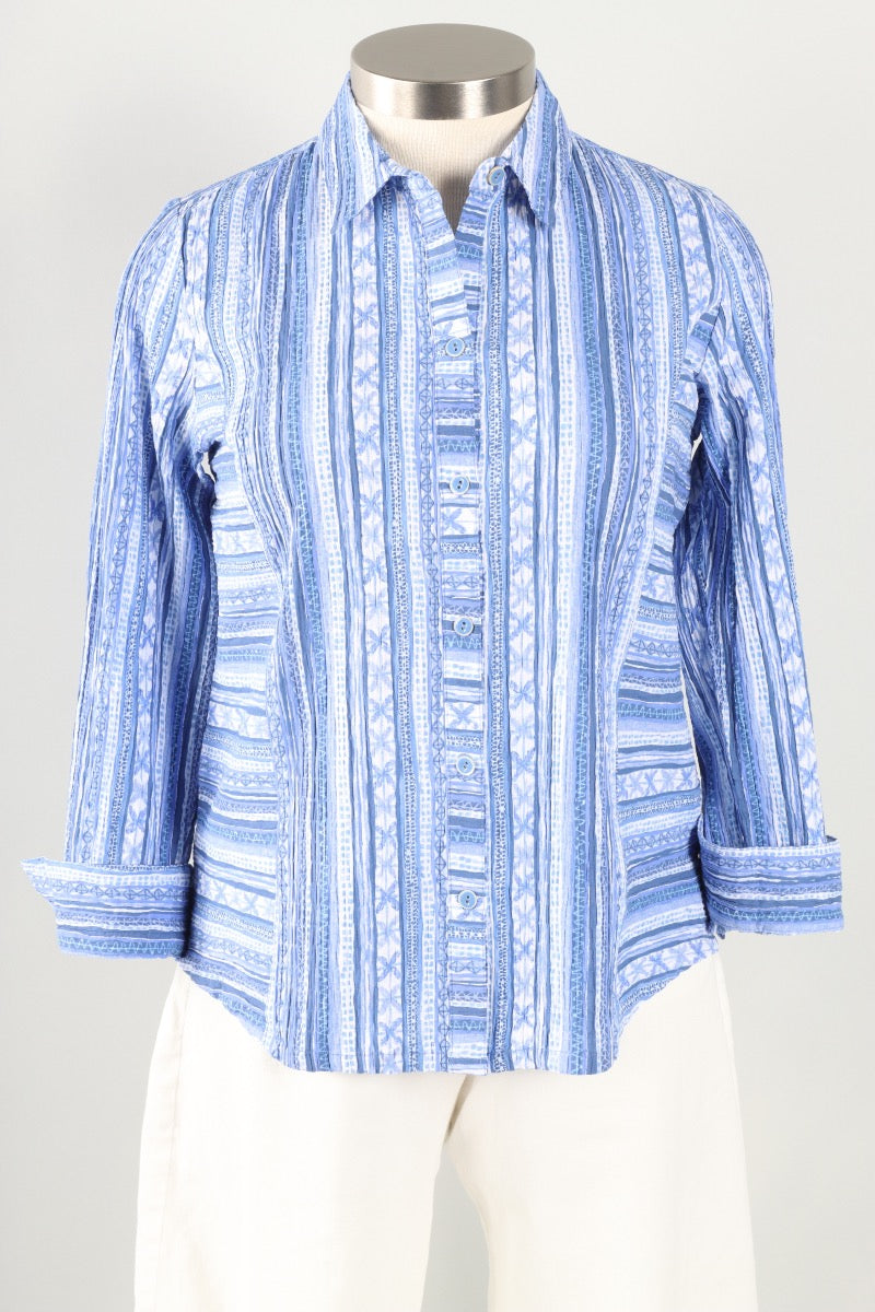 Side Panel Shape Shirt - Indigo