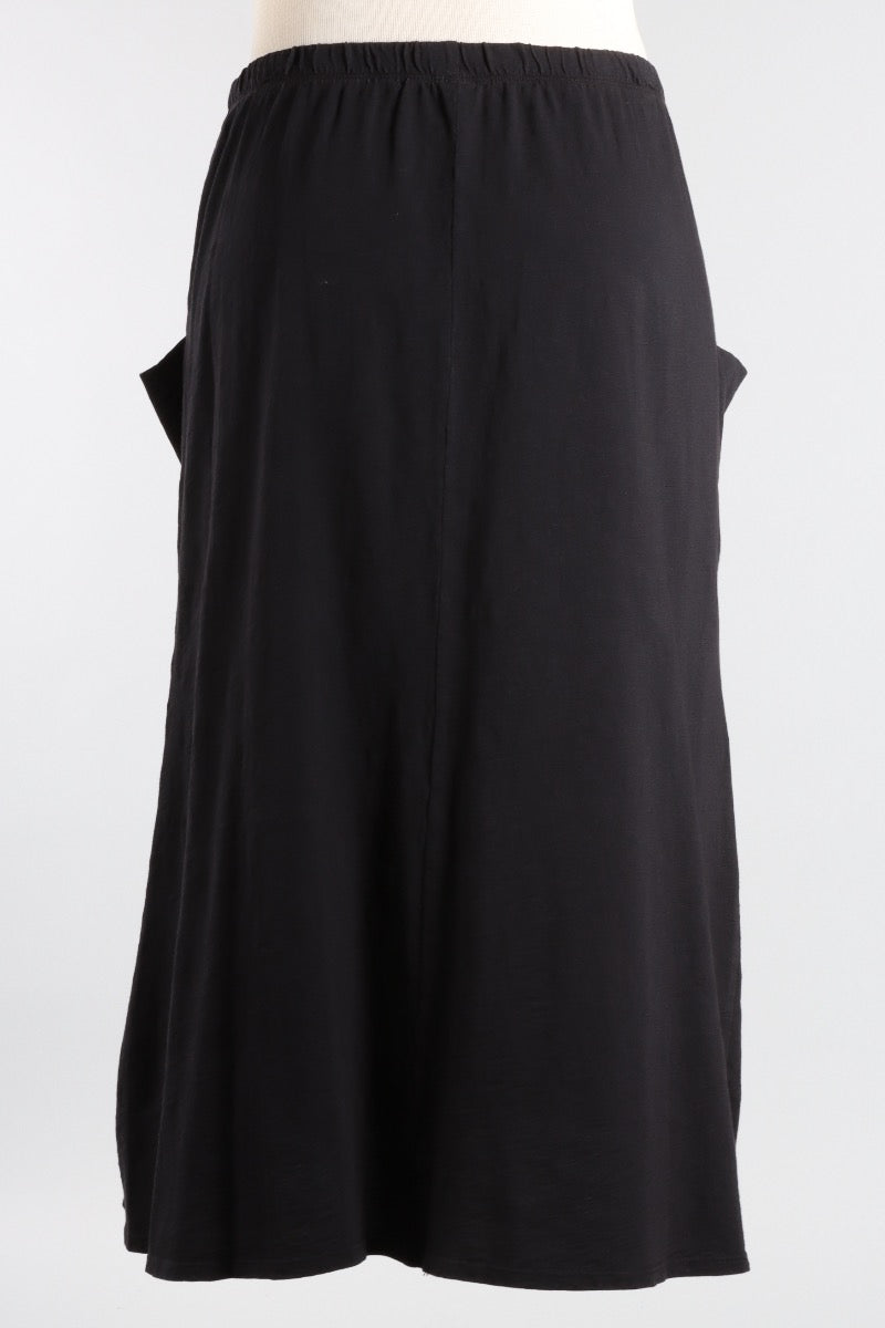 Side Pocket Skirt - Black