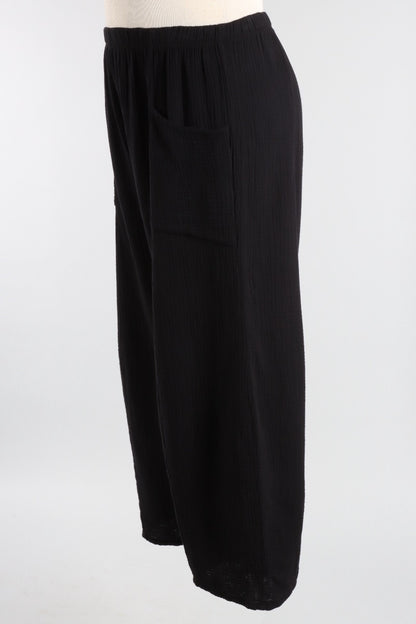 Gauze Lantern Pant - Black 