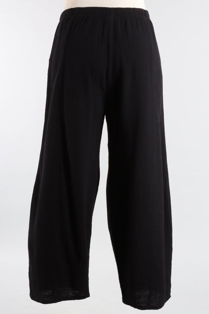 Gauze Lantern Pant - Black 
