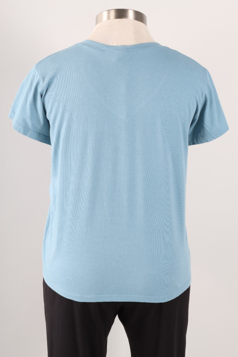 Relax V Tee Plus - Azure