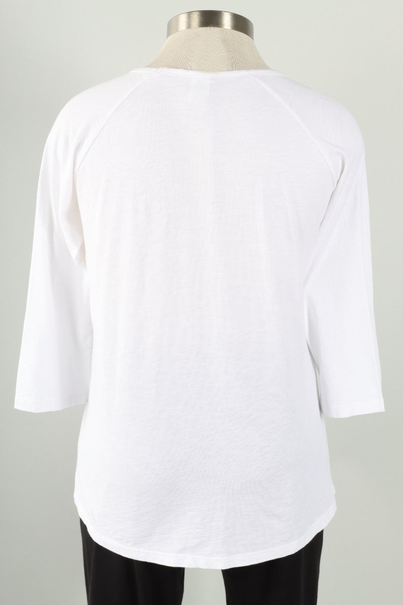 Hi Lo Pocket Tunic Plus - White