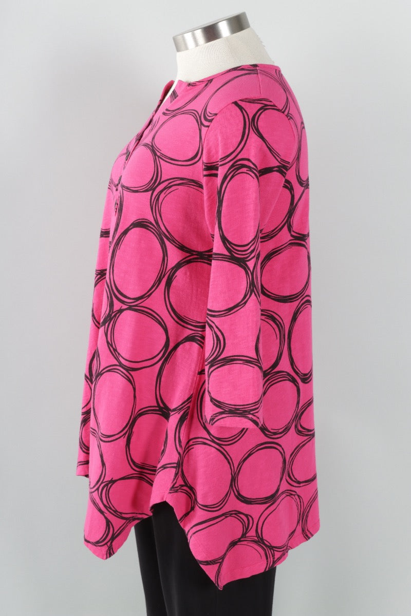 Henley Tunic - Roja Pond Print 